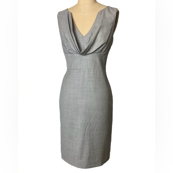 J. Crew Cowl Neck Grey Wool Dress - XS-S - Picture 1 of 10